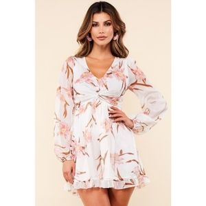 Floral Chiffon Romper